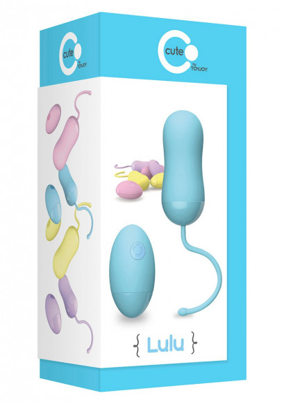 Голубое виброяйцо LULU WIRELESS REMOTE EGG с пультом ДУ Голубое виброяйцо LULU WIRELESS REMOTE EGG с пультом ДУ