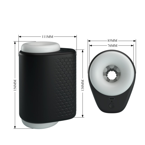 Черный автоматический вибромастурбатор Dj Girl