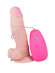 Телесный вибромассажер на присоске с проводным пультом - 17 см. Телесный вибромассажер на присоске с проводным пультом - 17 см.