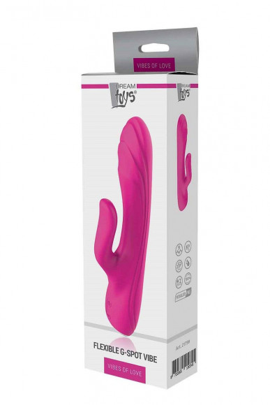 Ярко-розовый вибратор-кролик Flexible G-spot Vibe - 21 см. Ярко-розовый вибратор-кролик Flexible G-spot Vibe - 21 см.