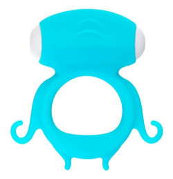 Голубое виброкольцо на пенис Sair Голубое виброкольцо на пенис Sair