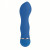 Синий вибратор Posh 10-Function Petite Teaser - 14,5 см.