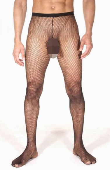 Мужские полупрозрачные колготки в сеточку Мужские полупрозрачные колготки в сеточку