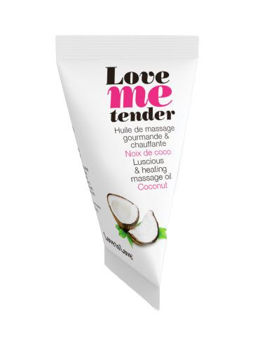 Съедобное согревающее массажное масло Love Me Tender Cocos с ароматом кокоса - 10 мл. Съедобное согревающее массажное масло Love Me Tender Cocos с ароматом кокоса - 10 мл.